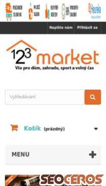 123market.cz mobil förhandsvisning