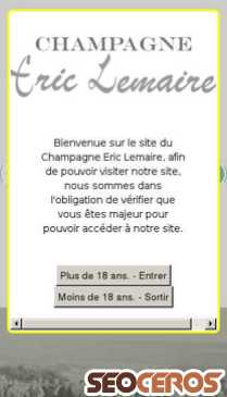 2017.champagneericlemaire.com mobil náhľad obrázku
