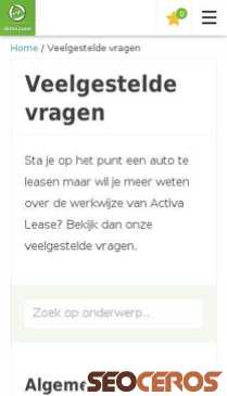 activalease.nl/nl/veelgestelde-vragen mobil förhandsvisning