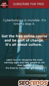 againstcyberbullying.pagedemo.co mobil anteprima