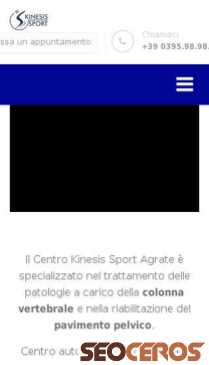 agrate.kinesisport.com mobil preview