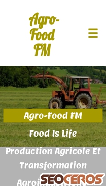 agrofoodfm.com mobil förhandsvisning