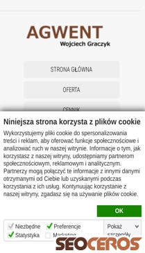 agwent.pl mobil förhandsvisning