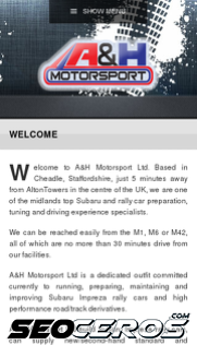 ahmotorsport.co.uk mobil obraz podglądowy