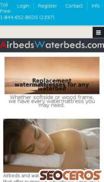 airbedswaterbeds.com mobil previzualizare