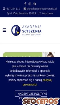akademiaslyszenia.pl mobil Vista previa