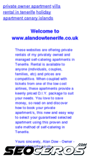 alandowtenerife.co.uk mobil előnézeti kép