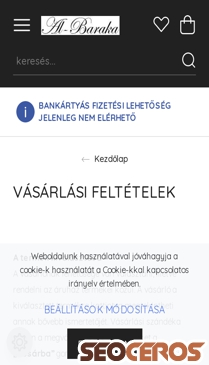albarakataska.hu/vasarlasi-feltetelek-5 mobil előnézeti kép