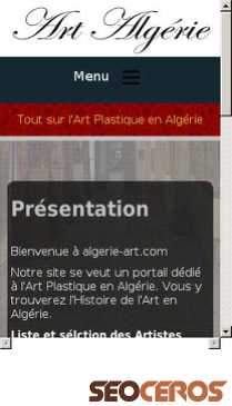 algerie-art.com mobil preview