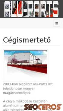 aluparts.hu mobil preview