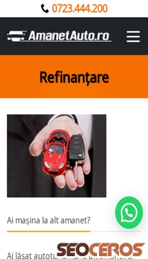 amanetauto.ro/refinantare mobil előnézeti kép