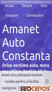amanetautoconstanta.ro mobil förhandsvisning
