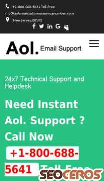 aolemailcustomerservicenumber.com mobil preview