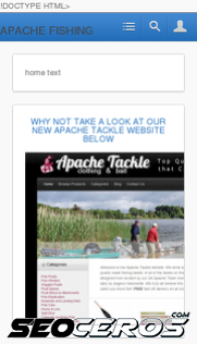apache-fishing.co.uk mobil previzualizare