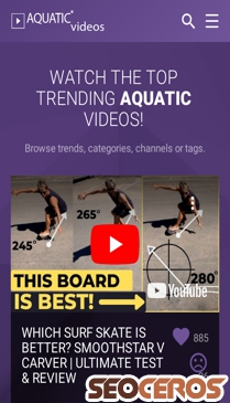 aquatic-videos.com mobil vista previa