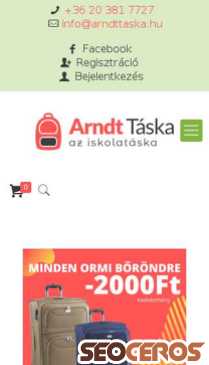 arndttaska.hu mobil előnézeti kép