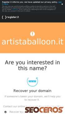 artistaballoon.it mobil preview
