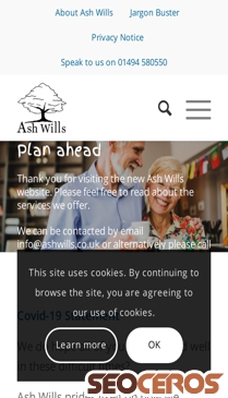 ashwills.co.uk mobil előnézeti kép