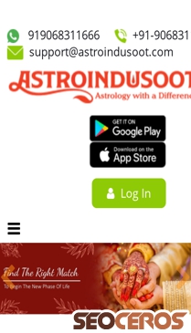 astroindusoot.com mobil previzualizare