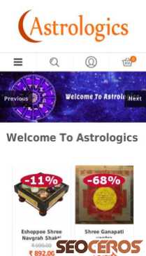 astrologics.in mobil förhandsvisning