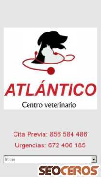 atlanticocentroveterinario.es mobil förhandsvisning