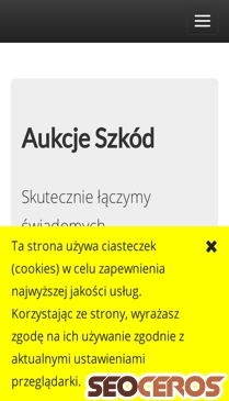 aukcje-szkod.pl mobil előnézeti kép