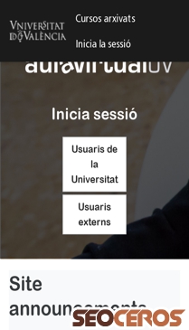 aulavirtual.uv.es mobil előnézeti kép