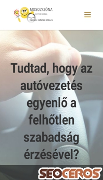 autosiskola-noknek.hu mobil előnézeti kép