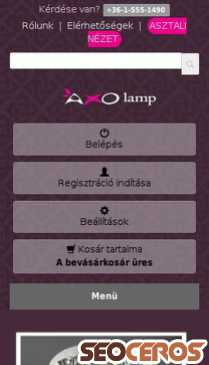 axo-lampa.hu mobil preview