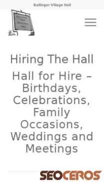 ballingerhall.org/hiring-the-hall mobil obraz podglądowy