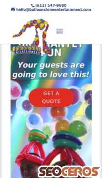 balloonshineentertainment.com mobil preview