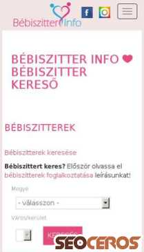 bebiszitter.info mobil vista previa