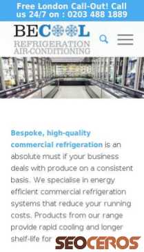 becoolrefrigeration.co.uk/services/refrigeration mobil preview
