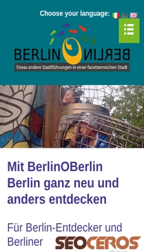 berlinoberlin.com/pages/de/home.php mobil 미리보기