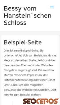 bessy-vom-hansteinschen-schloss.de mobil náhľad obrázku