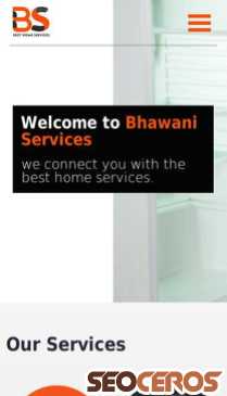 bhawaniservices.com mobil previzualizare