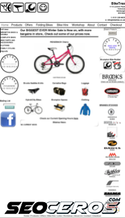 biketrax.co.uk mobil previzualizare