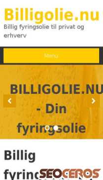 billigolie.nu mobil förhandsvisning
