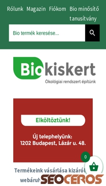 biokiskert.hu mobil Vorschau