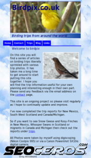birdpix.co.uk mobil förhandsvisning