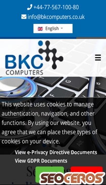 bkcomputers.co.uk/en mobil obraz podglądowy