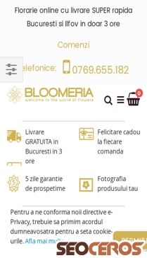 bloomeria.ro/buchete-de-flori/buchete-bujori mobil 미리보기