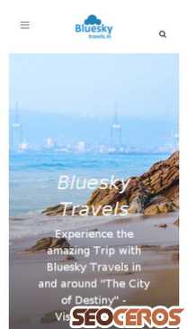 blueskytravels.in mobil preview