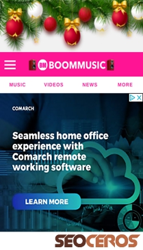 boommusic.com.ng mobil previzualizare