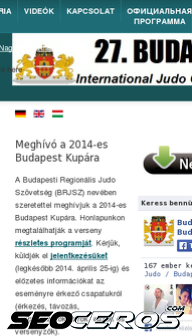budapestkupa.hu mobil előnézeti kép