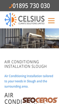 celsiusac.co.uk/air-conditioning-installation-slough mobil vista previa