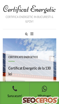 certificatenergetic.com.ro mobil previzualizare