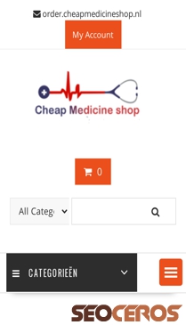 cheapmedicineshop.nl mobil förhandsvisning