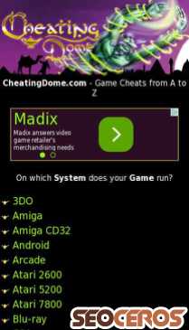 cheatingdome.com mobil előnézeti kép