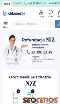 chlonne24.pl mobil previzualizare